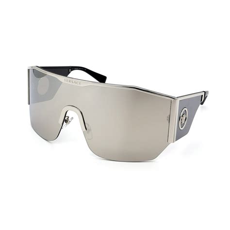 versace sunglasses silver mirror